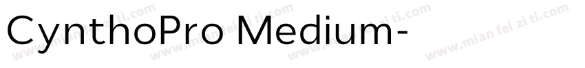 CynthoPro Medium字体转换